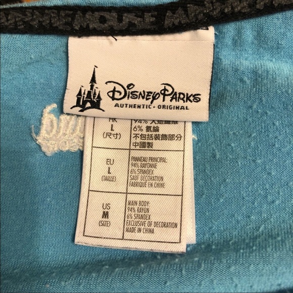 Disney Parks Minnie Mouse Print Blue Top - Picture 7 of 7